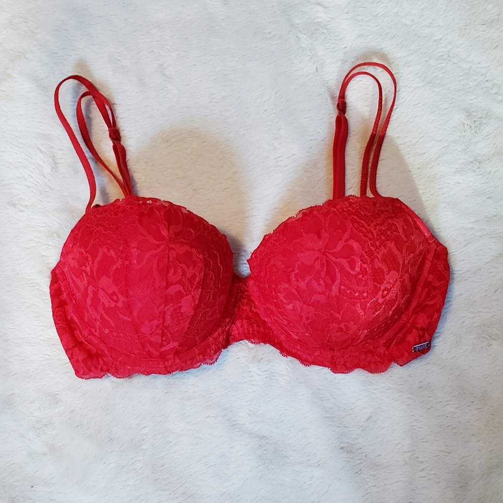 34D VS Pink push up bra